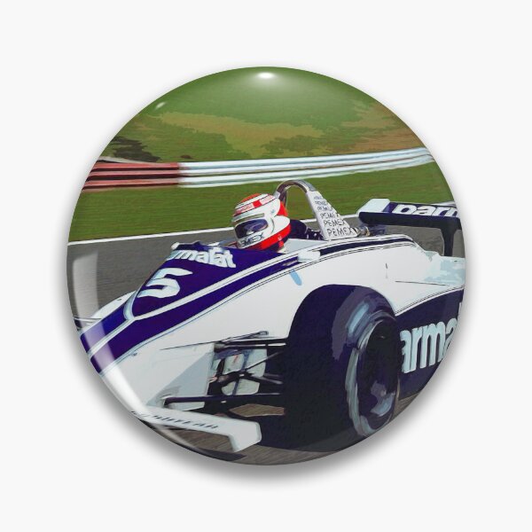 Item preview, Nelson Piquet racing his BT049C racing car watercolor designed and sold by Rodissimus1984.