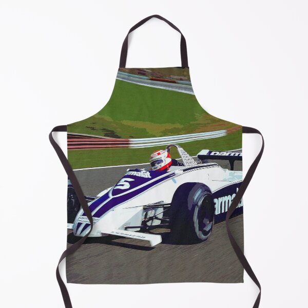 Item preview, Nelson Piquet racing his BT049C racing car watercolor designed and sold by Rodissimus1984.