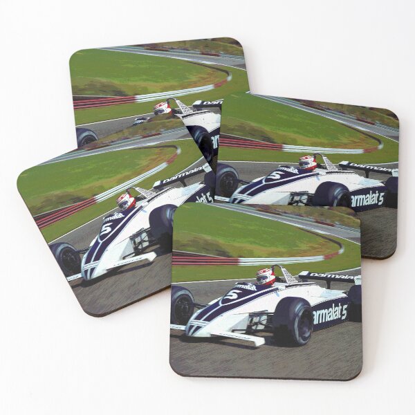 Item preview, Nelson Piquet racing his BT049C racing car abstract designed and sold by Rodissimus1984.