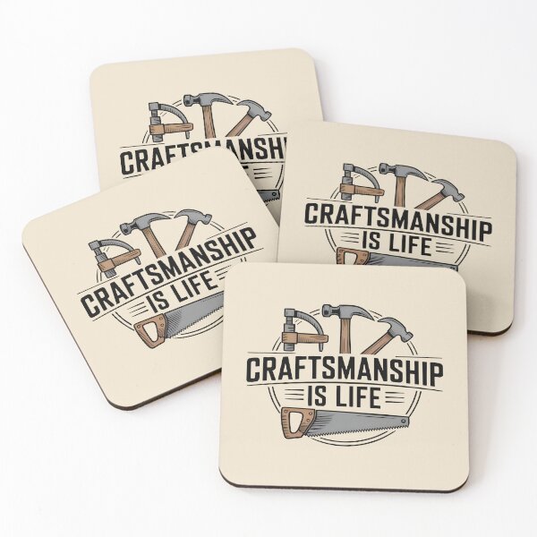 Item preview, Craftsmanship Is Life – Built with Heart designed and sold by Jollys-ArtShop.