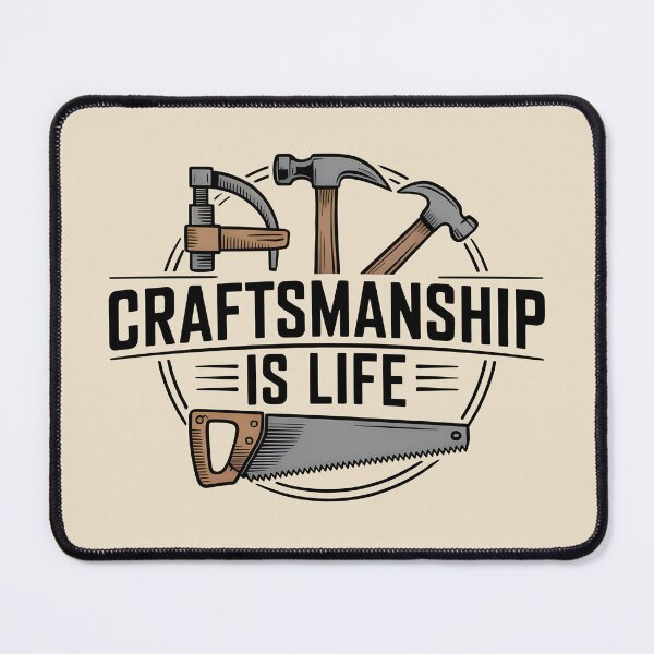 Item preview, Craftsmanship Is Life – Built with Heart designed and sold by Jollys-ArtShop.