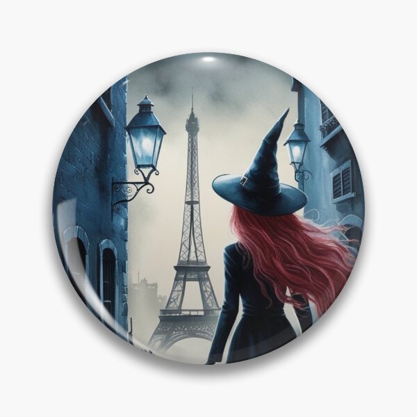 Item preview, Redhair witch in Paris full moon rainbow designed and sold by Silvia Galliani.
