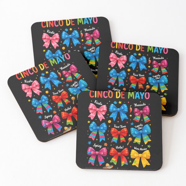 Item preview, Cinco De Mayo Coquette Bow Mexican Fiesta Cinco de Mayo designed and sold by TalalosART.