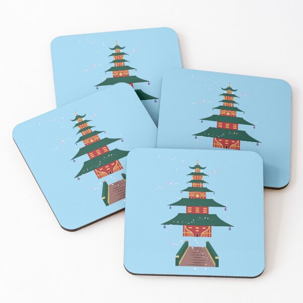 Artikelvorschau, Shinto-Tempel - Celeste Blue entworfen und verkauft von Daniel Bevis Design.