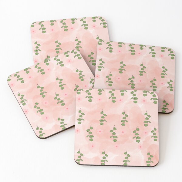 Item preview, Leaves and Florals on Pink designed and sold by Art Shimmers.