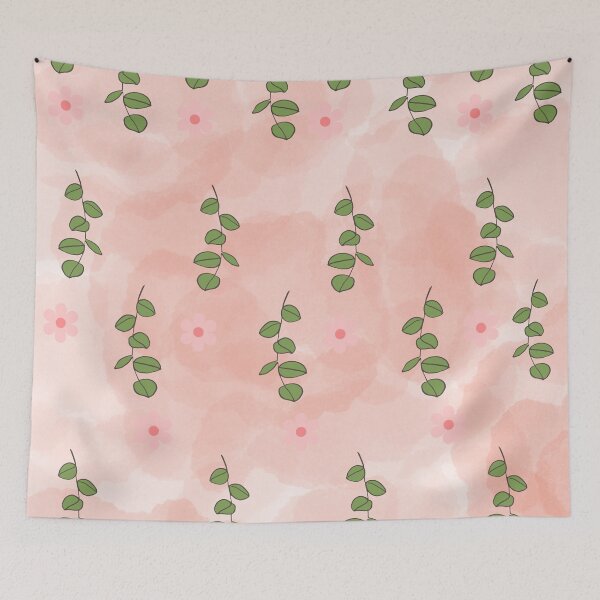 Item preview, Leaves and Florals on Pink designed and sold by Art Shimmers.