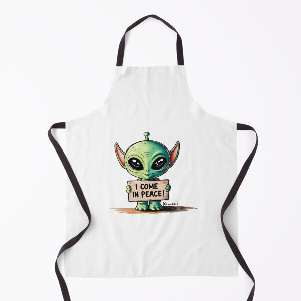 Item preview, Alien Holding a Sign designed and sold by PinkiPop Studio.