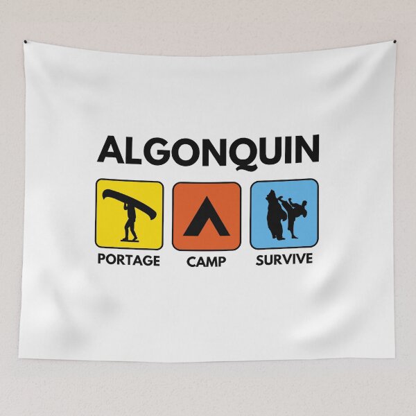 Item preview, Algonquin Signs - A Parody (Yellow, Red, Blue) designed and sold by HadedaCreative.