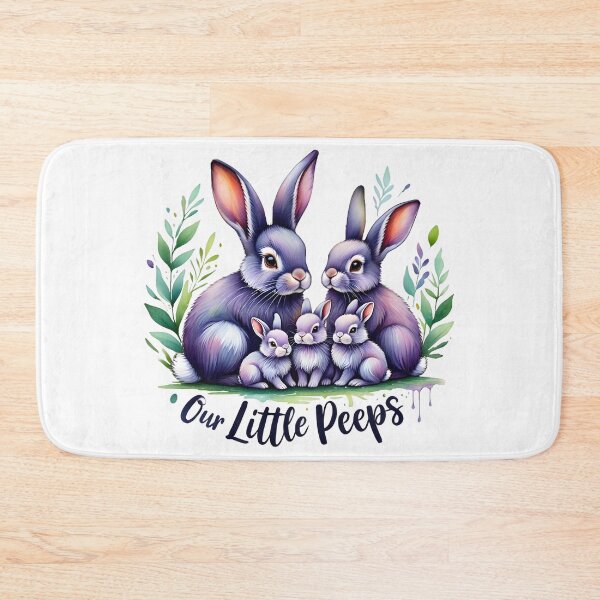 Item preview, Easter Family Bunny Watercolor Tee: Spring Foliage Design for Egg Hunts & Gatherings designed and sold by AnnDesignStudio.