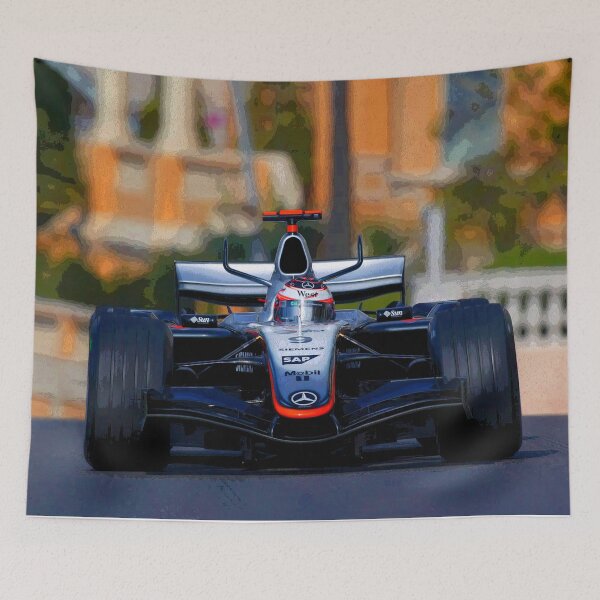 Item preview, Kimi Raikkonen racing his 2005 MP4-20 F1 racing car abstract designed and sold by Rodissimus1984.
