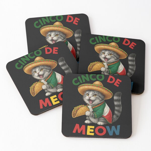 Item preview, Cinco De Meow Funny Cat Mexican Party Cat Lovers designed and sold by TalalosART.