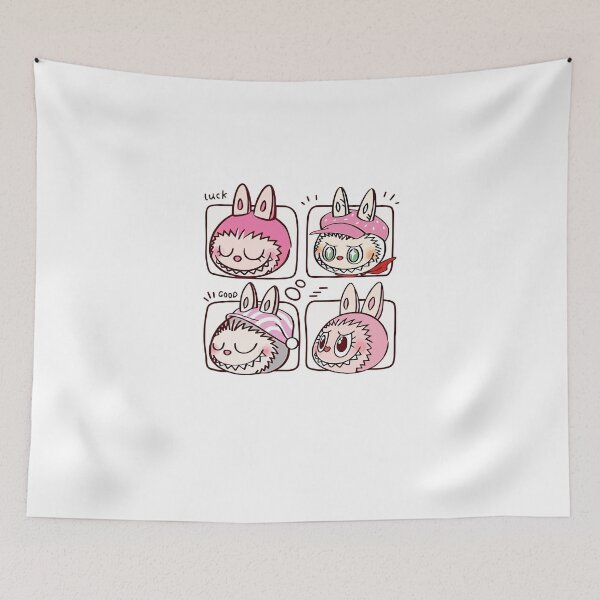 Item preview, Labubu and Her Moods: Kawaii Design with Four Expressions designed and sold by Polarisofficial.
