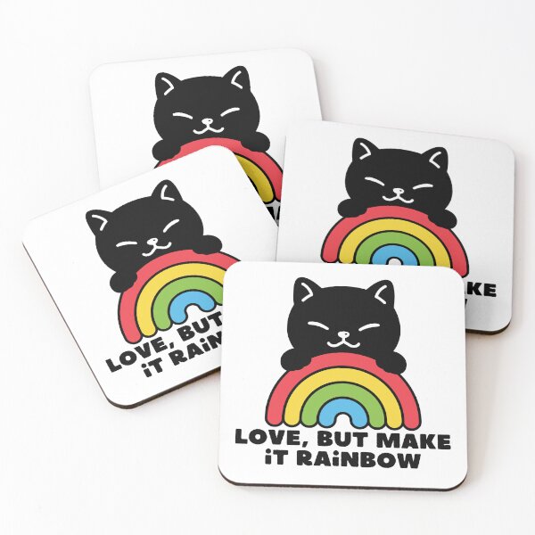 Item preview, Love, but make it rainbow Pride LGBTQ designed and sold by Panda Creative Studio.