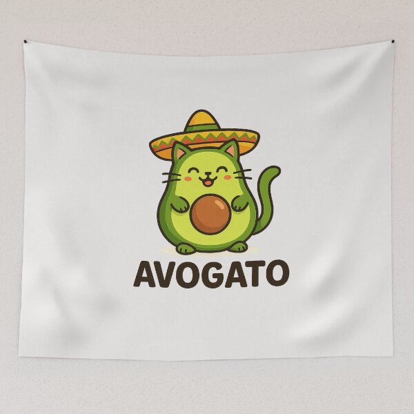 Item preview, Cute Avogato Sombrero Cat Funny Cinco de Mayo Women Men Kids  designed and sold by TalalosART.