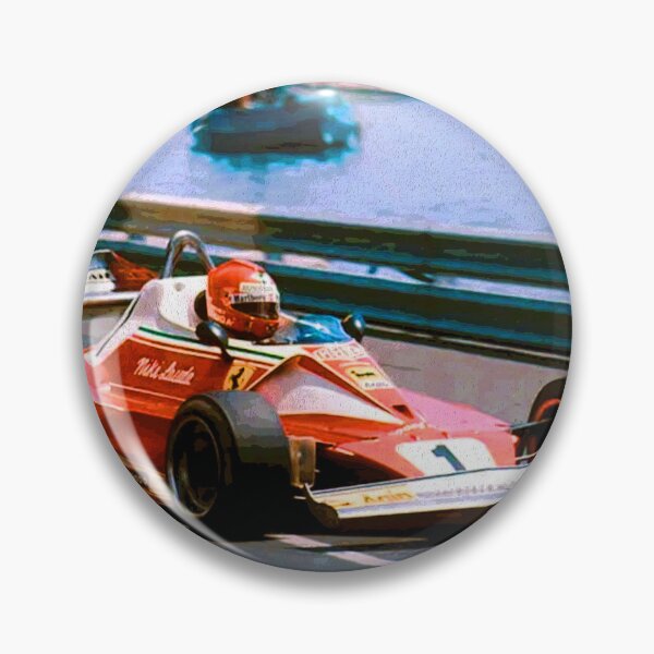 Item preview, Niki Lauda racing his 1976 F1 312T2 car through the harbor abstract designed and sold by Rodissimus1984.