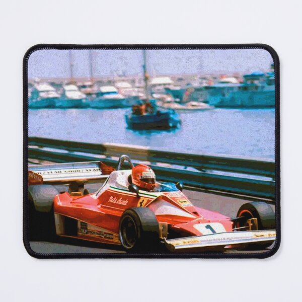 Item preview, Niki Lauda racing his 1976 F1 312T2 car through the harbor abstract designed and sold by Rodissimus1984.