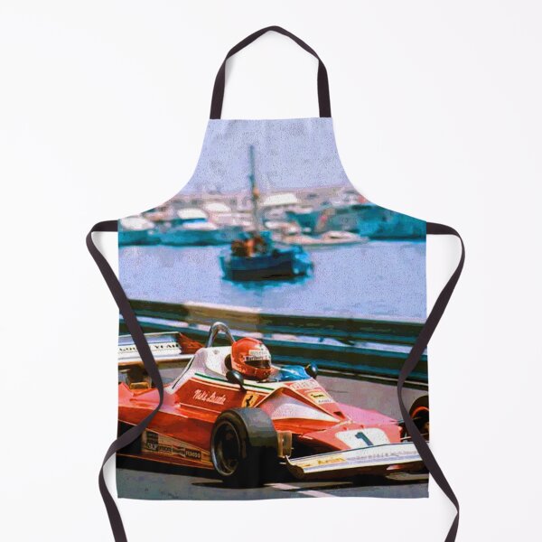 Item preview, Niki Lauda racing his 1976 F1 312T2 car through the harbor abstract designed and sold by Rodissimus1984.