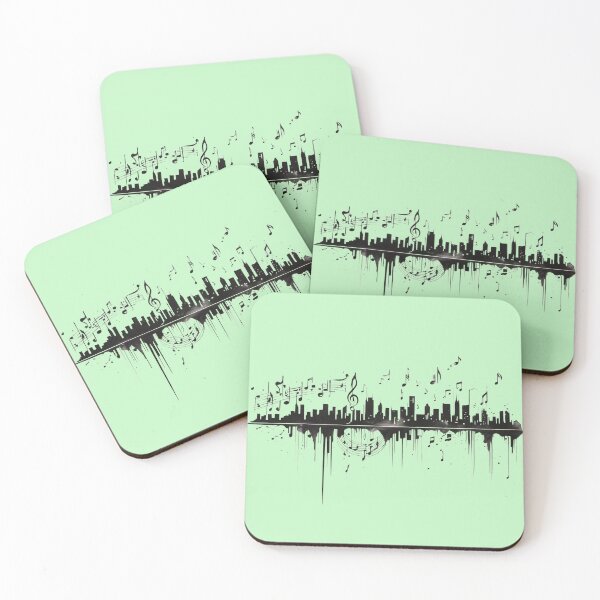 Item preview, A City Skyline with Small Music Notation designed and sold by Aise06.