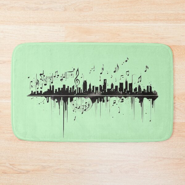 Item preview, A City Skyline with Small Music Notation designed and sold by Aise06.