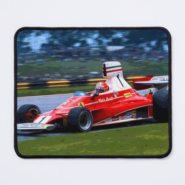 Item preview, Niki Lauda racing his 1976 312T2 F1 racing car abstract designed and sold by Rodissimus1984.