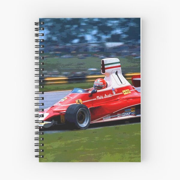 Item preview, Niki Lauda racing his 1976 312T2 F1 racing car abstract designed and sold by Rodissimus1984.