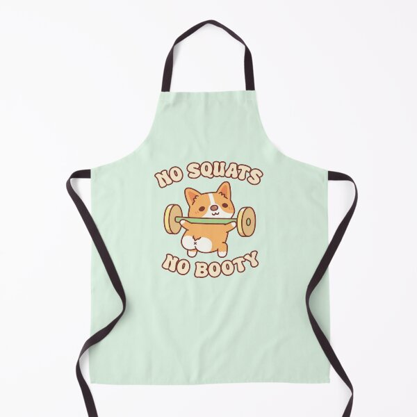 Item preview, Funny Corgi Puppy Lifting Weights No Squats No Booty designed and sold by rustydoodle.