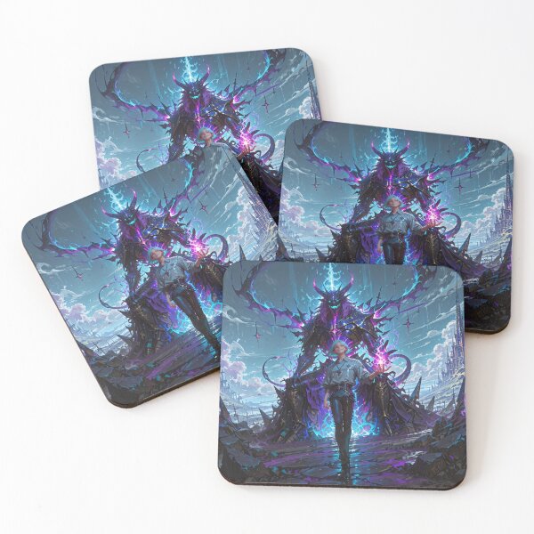 Item preview, Avatar of the Gods DIGITAL PRINT High-res dark fantasy original designed and sold by embermagna.