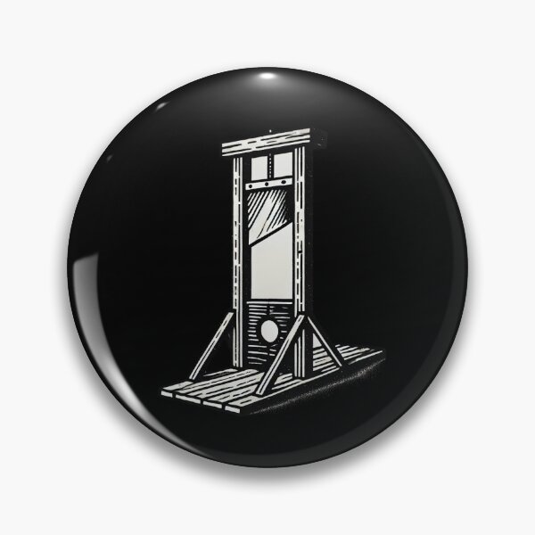Item preview, Blackwork Guillotine – Gothic Tattoo Flash Art designed and sold by Ghost & Gloom.