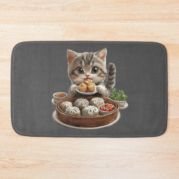 Item preview, Dim Sum Cat, Food Cat designed and sold by Sleepy Cat Design.