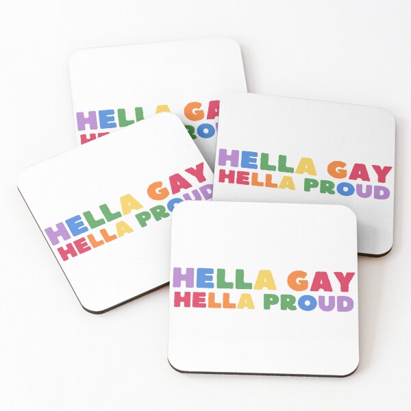 Item preview, Hella gay, hella proud  Pride LGBTQ designed and sold by Panda Creative Studio.