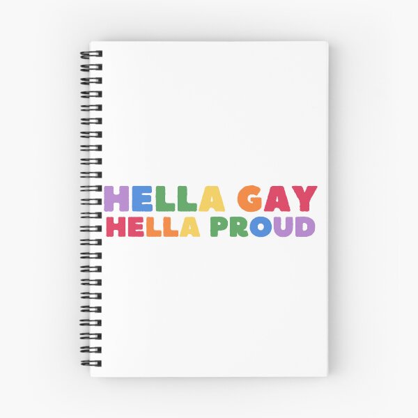 Item preview, Hella gay, hella proud  Pride LGBTQ designed and sold by Panda Creative Studio.