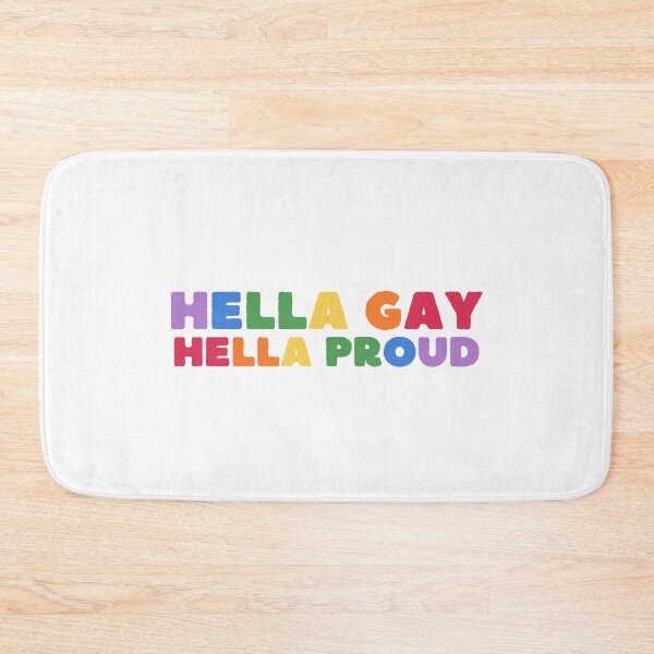 Item preview, Hella gay, hella proud  Pride LGBTQ designed and sold by Panda Creative Studio.