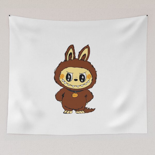 Item preview, Starry Labubu: Kawaii Design in Earth Tones with Bright Eyes designed and sold by Polarisofficial.