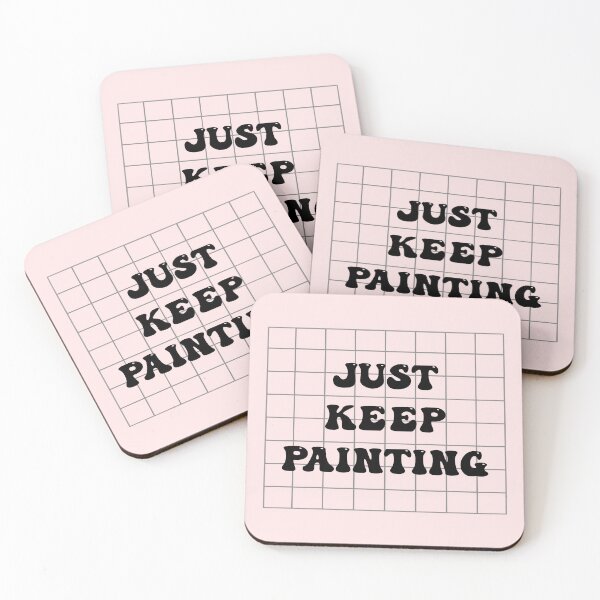 Item preview, Just Keep Painting Grid Only designed and sold by DeannesArtMess.