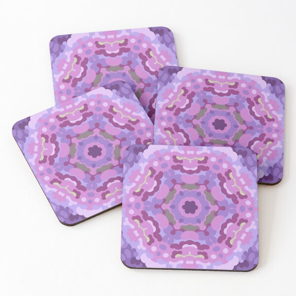 Item preview, Retro Mandala Purple Pink and Blue designed and sold by WormholeOrbital.