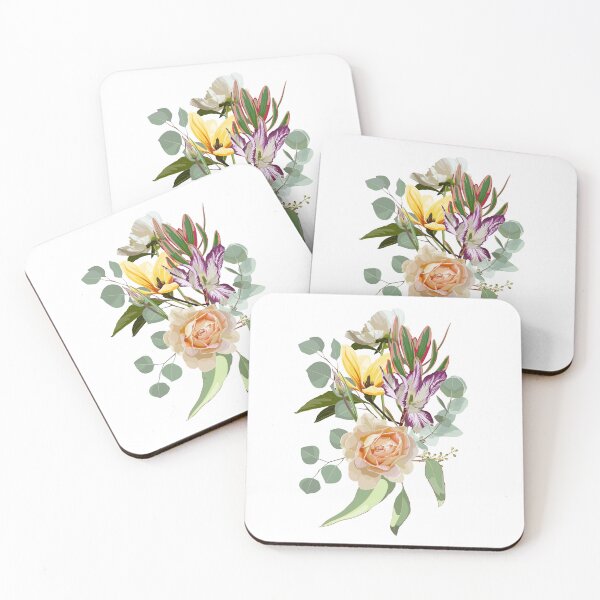 Item preview, Flower frame with roses, magnolia, tulip, eucaliptus. designed and sold by MatyKotiv.