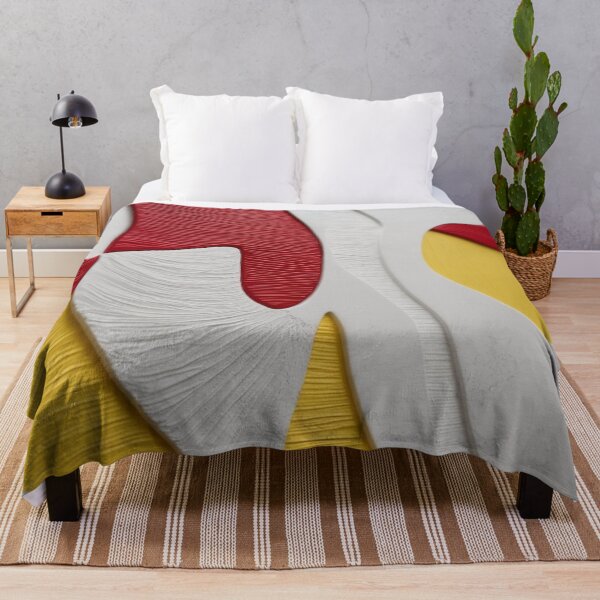 Item preview, Textured Red White Yellow Abstract designed and sold by Harmonic_Layers.