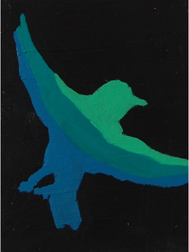 Thumbnail 3 of 3, Sticker, A Cold Coloured Bird designed and sold by artistDanJ.
