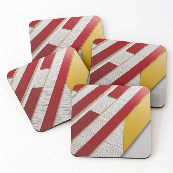 Item preview, Geometric Red White Yellow Texture designed and sold by Harmonic_Layers.