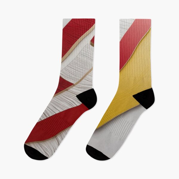 Item preview, Geometric Red White Yellow Texture designed and sold by Harmonic_Layers.