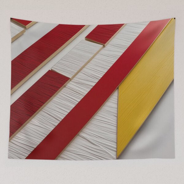 Item preview, Geometric Red White Yellow Texture designed and sold by Harmonic_Layers.