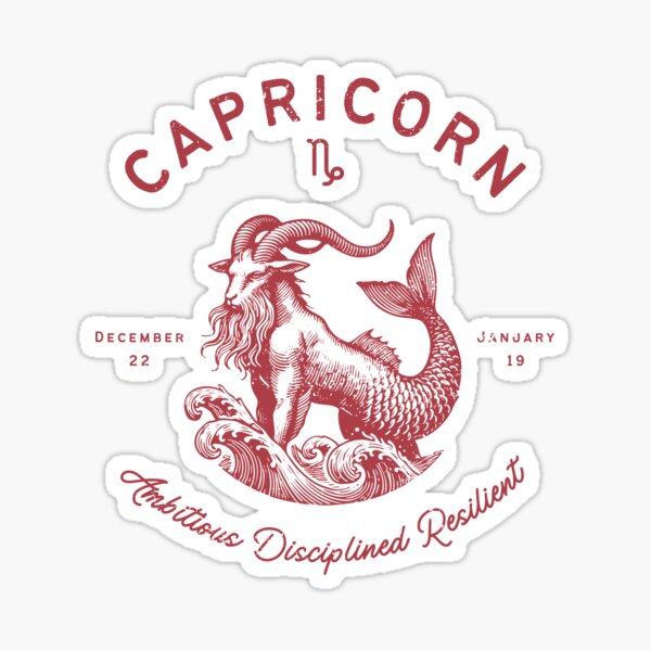 Item preview, Capricorn Zodiac Sign vintage designed and sold by TaiyoDigital36.