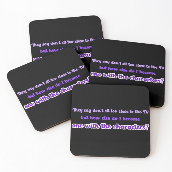 Item preview, They say don’t sit too close to the TV — but how else do I become one with the characters? Watching TV designed and sold by GraphicallyInklined.