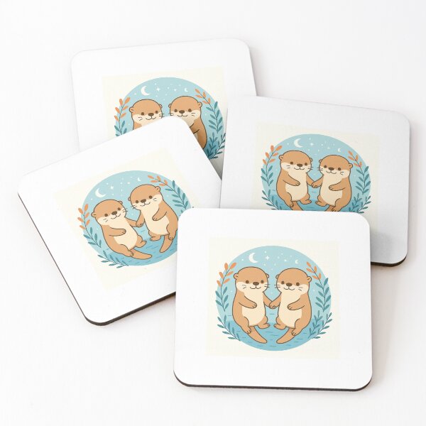 Item preview, Otters holding hands designed and sold by hbaer22.