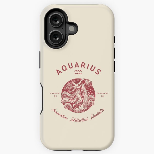 Vista previa del artículo con la obra «Signo del zodiaco Acuario vintage», diseñado y vendido por TaiyoDigital36.