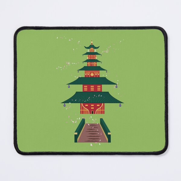 Item preview, Shinto Temple - Bamboo Green designed and sold by Daniel Bevis Design.