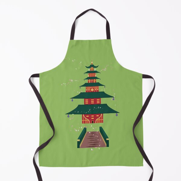 Item preview, Shinto Temple - Bamboo Green designed and sold by Daniel Bevis Design.
