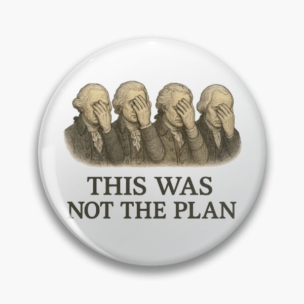 Item preview, Founding Fathers Facepalm When Democracy Hits the Fan  designed and sold by The Junto Shop.