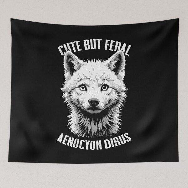 Item preview, Dire Wolf Cub Cute But Feral Aenocyon Dirus Extinct DNA designed and sold by GrandeDuc.