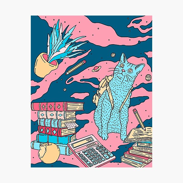 Item preview, Acid cat | study break designed and sold by theeighth.
